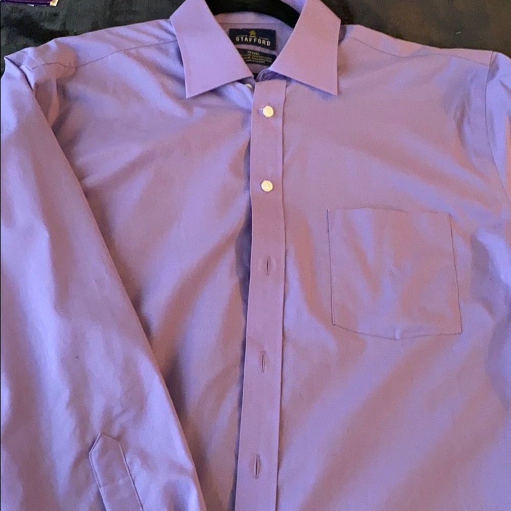 Stafford Dress Shirt Regular Fit (L 16.5 34-35)